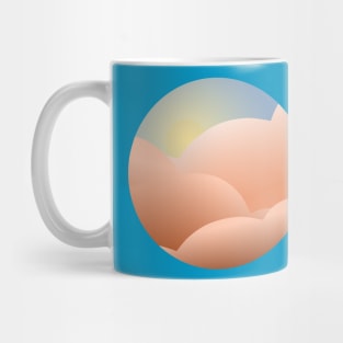 Sky with clouds and sun Mug